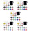 5Ensembles Accessoires Verres Vin Identifiants Réutilisables Colorés 8
