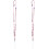 2Pièces Téléphone Perles Violet Suspendre Collier Élégant 3