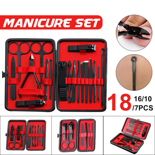 Set di manicure e pedicure con tagliaunghie portable e kit per orecchie 2