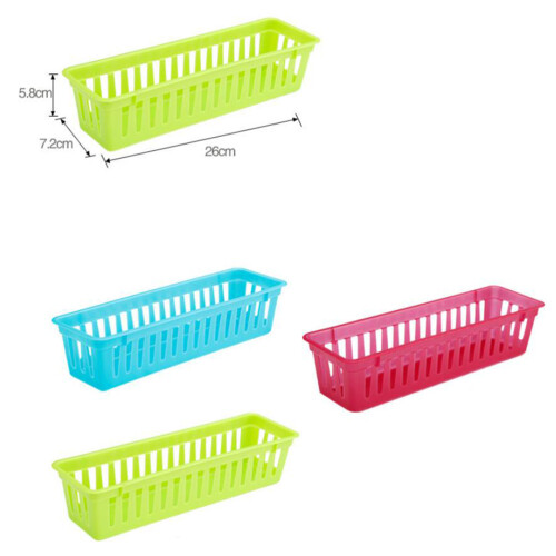 6 Stuks Plastic Rechthoekige Eetstokjes Mand Organizer 1