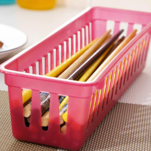 6 Stuks Plastic Rechthoekige Eetstokjes Mand Organizer 2