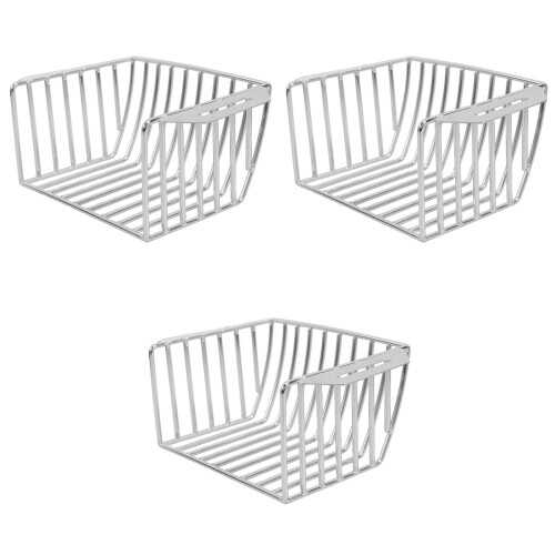 3Pièces Écran Gouttière Acier Inox Durable Usage Argenté 1