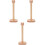 3Pièces Présentoir Papier Vertical En Bois Beige Style Chat Élégant 3