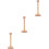3Pièces Présentoir Papier Vertical En Bois Beige Style Chat Élégant 5