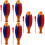 6Pièces Instruments Musical Enfant Jouets Percussion Assortis 7