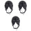 3Pièces Casques De Soccer Noir Confortable Ventilé Réglable 4