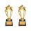 2Pièces Trophées Dorés Événement Récompense Cérémonie 2