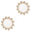 2Pièces Miroir Mural Bohemia Macramé Rond Déco Chambre Beige 2