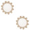 2Pièces Miroir Mural Bohemia Macramé Rond Déco Chambre Beige 5