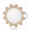 2Pièces Miroir Mural Bohemia Macramé Rond Déco Chambre Beige 7