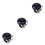 3Pièces Mini Noire Durable Son Fort Accessoires 4