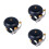 3Pièces Mini Noire Durable Son Fort Accessoires 5