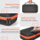 Customized Double Wireless Mics Organizers Case with Waterproof Exterior for Mics 6