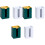 6Pièces Organiseur De Mouchoirs Mural Simple Vert 3