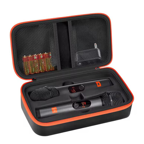 Customized Double Wireless Mics Organizers Case with Waterproof Exterior for Mics 1