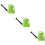 3Pièces Arrosoirs Plastique Vert, Grand Réservoir, Design 8