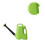 3Pièces Arrosoirs Plastique Vert, Grand Réservoir, Design 9