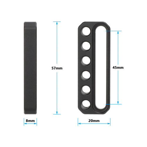 Multipurpose Cheese Plate Camera Base Plate With 1/4Inch-20 Thread Extension 2