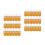 50Pièces Flacons Subpackaging Orange En Verre Compte- 6