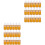 50Pièces Flacons Subpackaging Orange En Verre Compte- 7