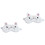 2Pièces Masques Oculaires Blancs Doux Sur Yeux 3