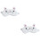 2Pièces Masques Oculaires Blancs Doux Sur Yeux 5