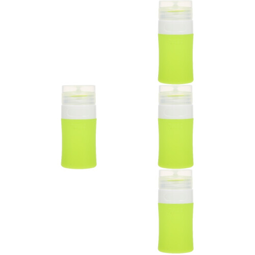 4Pièces Distributeurs Cosmétiques Verts Pour Lotion Et Shampooing