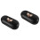 2Pièces Étui Lunettes Multi-Usage PU Noir Résistant Voyage 3