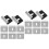 16Pièces Crochets Acier 304 Inox Durable Supports Mural Argent 3