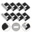 16Pièces Crochets Acier 304 Inox Durable Supports Mural Argent 8