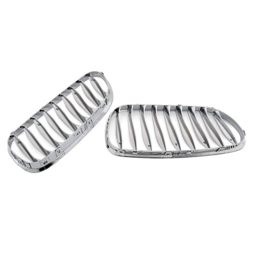 2Pcs Kidney Grille Replacement Front Bumper Bezel For- Z4 E85 E86 2003-2009 51117117757 51117117758 1