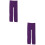 2Pièces Collants Violet Hiver Pour Texture Délicate 5