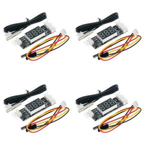 4X DC12V 3A 4 Wire PWM Fan Temperature Control Speed Governor Fan Speed Controller Digital Display Module Power Supply