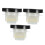 3Pièces Insert Anti-Refoulement Pour Évacuation De Sol Douche En ABS 1