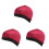 12Pièces Bonnet Large Côté Élastique Protection Rouge 2
