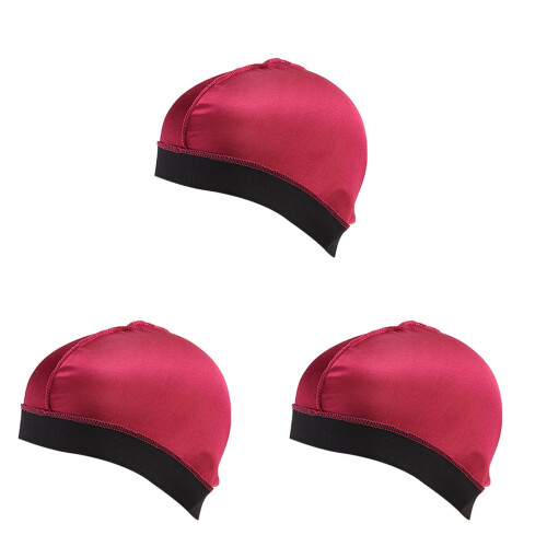 12Pièces Bonnet Large Côté Élastique Protection Rouge 1