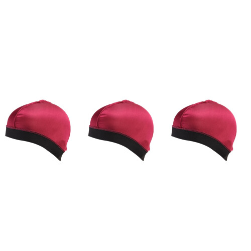 12Pièces Bonnet Large Côté Élastique Protection Rouge 2