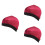 12Pièces Bonnet Large Côté Élastique Protection Rouge 5
