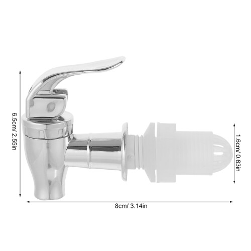 5Pièces Robinet Plastic Argent Robuste Pour Distributeur De Boissons 1