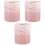 3Pièces Porte-Makeup Rose Pour Rangement Pinceaux Bureau 3