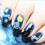 14 stuks Sterverf Glitter Nagelstickers 2