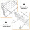3Pièces Porte- Double Usage Vis Lavabo Douche Argenté 5