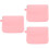 3Pièces Boîte Rangement Silicone Rose Flexible Pour Aligneurs 5