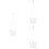 3Ensembles Cache-Pots Suspendus Blancs Pour Jardin Durable 6