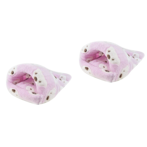 2Pièces Pour Hamster Rose En Chaud Confortable 2