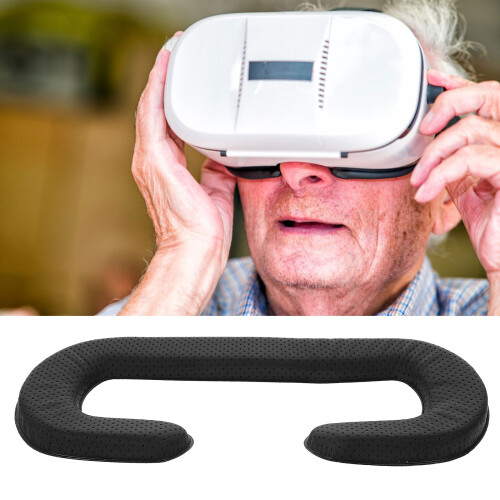 12Pièces Cache- Vr En Éponge PU Cuir Noir Adapté Pour 2