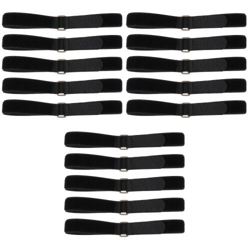 15Pièces Sangles De Rangement Extensible Pour Garage Noir Durable 2
