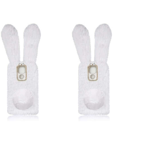 2Pièces Cover Téléphone Peluche Protection Robuste Élégante 2
