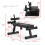 Verstelbare Sit - up Bank AB Plat Hellend Afdalend Buikspiertraining Crunch 9