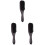 3Pièces Brosse Styling Poils Nylon Café Portable Idéal 2
